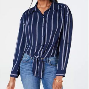 NWOT Striped Button Down Shirt with Tie fr…